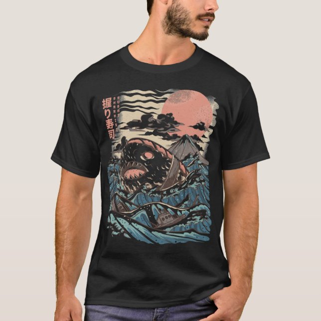 Camiseta amigos de Sushi Sharkiri chico (Anverso)