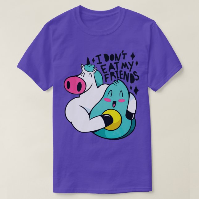Camiseta amigos de unicorn avocado (Diseño del anverso)