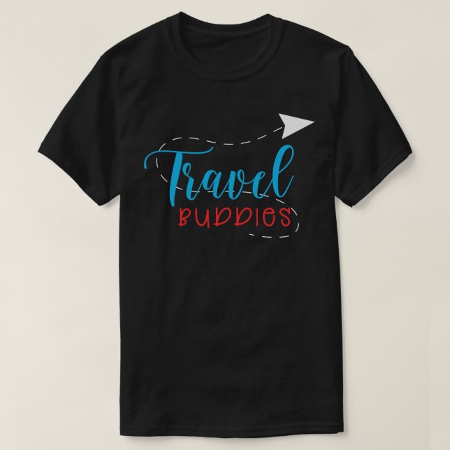 Camiseta amigos de viajes 1 (Diseño del anverso)