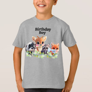 Camiseta Amigos de Woodland zorro zorrillo raccoon cumpleañ