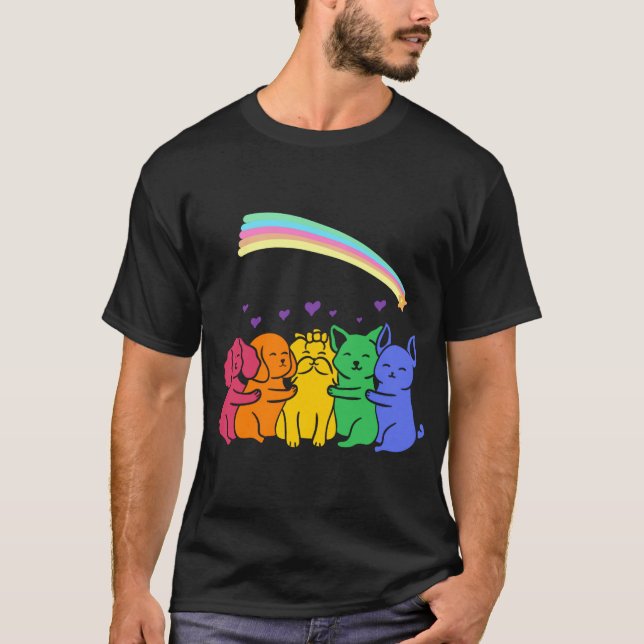 Camiseta amigos del arco iris (Anverso)