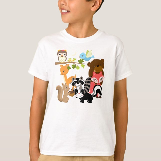 Camiseta Amigos del bosque (Anverso)