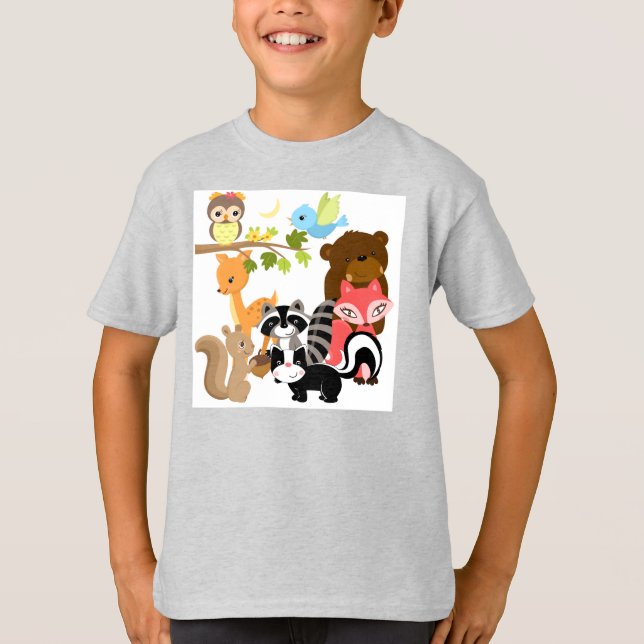Camiseta Amigos del bosque (Anverso)