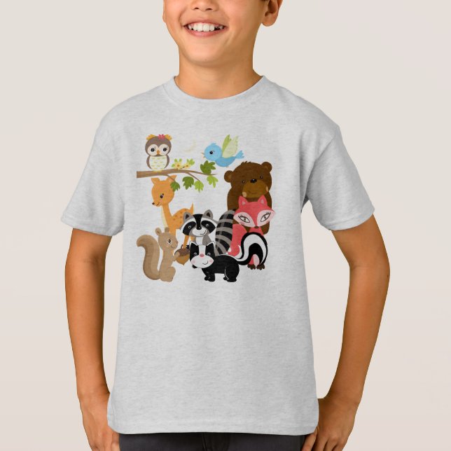 Camiseta Amigos del bosque (Anverso)