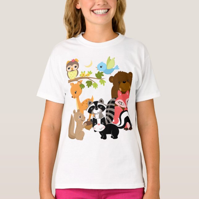 Camiseta Amigos del bosque (Anverso)