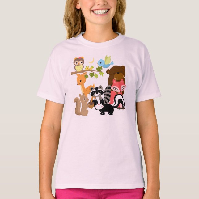 Camiseta Amigos del bosque (Anverso)