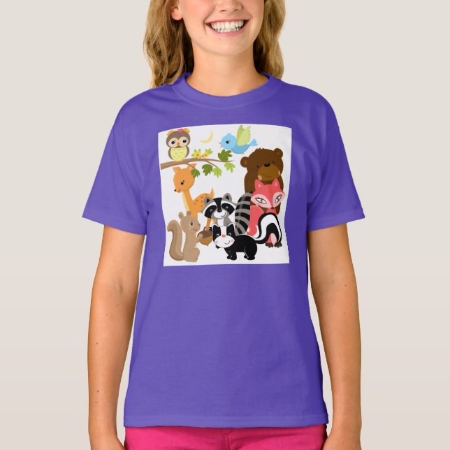 Camiseta Amigos del bosque (Anverso)