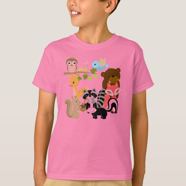 Camiseta Amigos del bosque (Anverso)