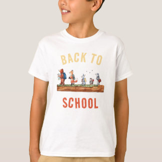 Camiseta Amigos del bosque Regreso a clases Acuarela