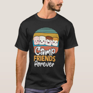Camiseta Amigos del campamento por siempre Marshmallow Camp