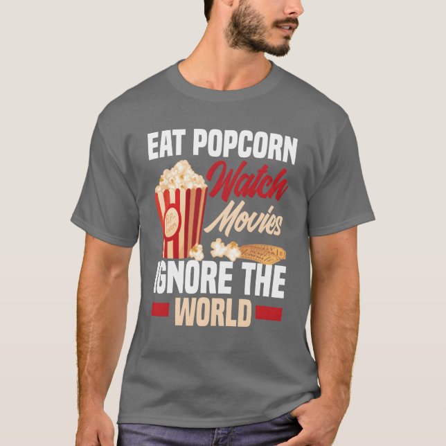 Camiseta Amigos del cine Popcorn (Anverso)