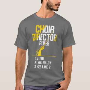 Camiseta amigos del director del coro de la escuela de músi