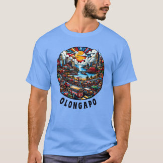 Camiseta Amigos del horizonte urbano de la ciudad de Olonga