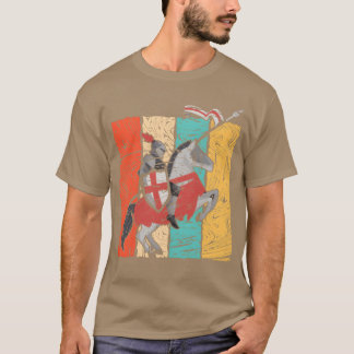 Camiseta Amigos del Medieval Knight Retro Horse Riding