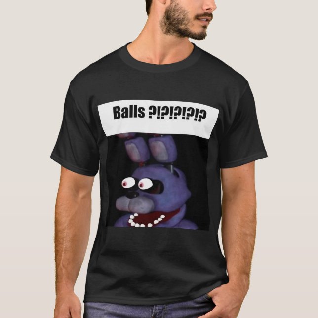 Camiseta amigos del meme de las bolas de bonnie de fnaf (Anverso)
