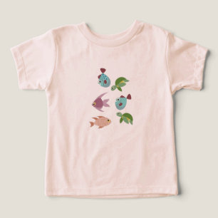 Camiseta Amigos del Océano Adorables para Niños –