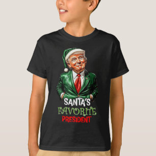 Camiseta Amigos del presidente favorito Funny Santa Trump 2