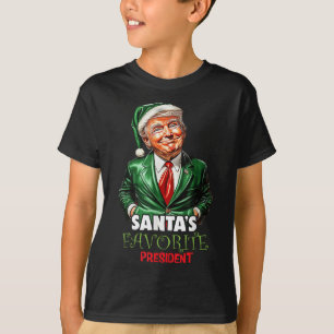 Camiseta Amigos del presidente favorito Funny Trump Navidad