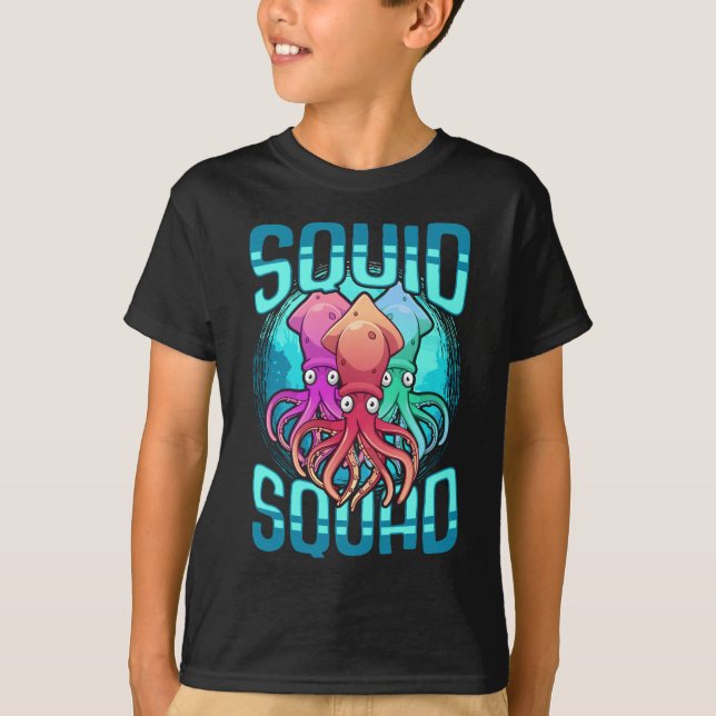 Camiseta Amigos del pulpo en el océano animal de la brida d (Anverso)