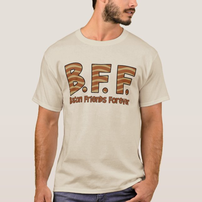 Camiseta amigos del tocino para siempre (Anverso)