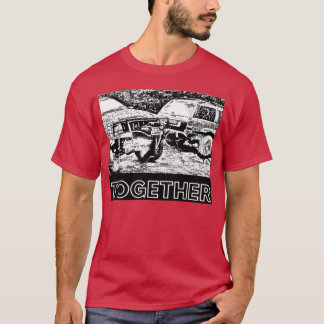 Camiseta Amigos después de la aventura de todoterreno Coche