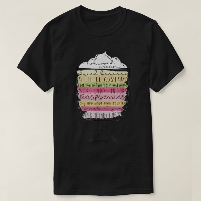 Camiseta Amigos Día de Acción de Gracias Rachels Trifle Fri (Diseño del anverso)