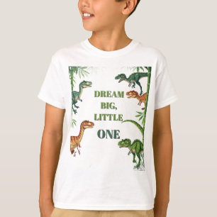 Camiseta Amigos Dinosaurios Enmarcados En Escena De Jungla