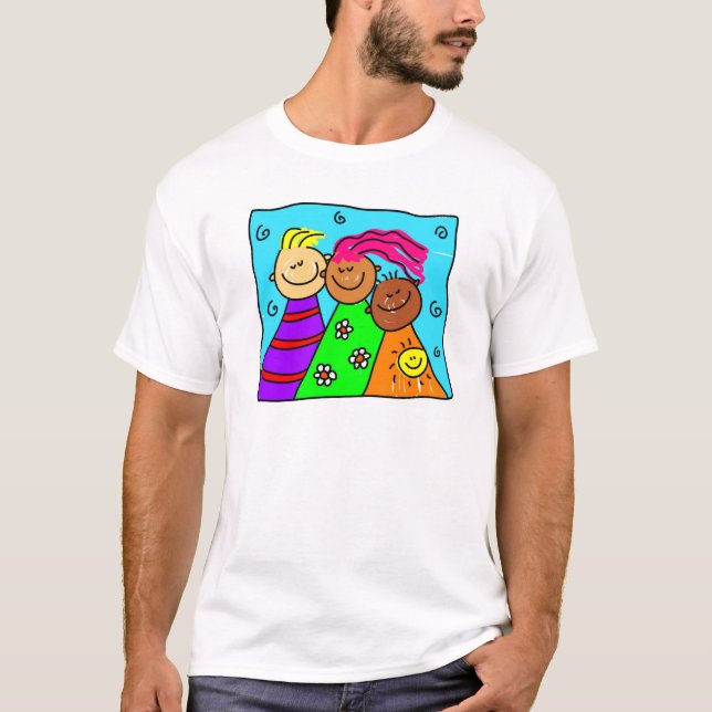 Camiseta amigos diversos (Anverso)