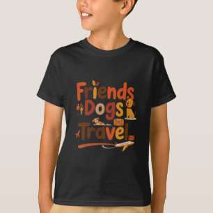 Camiseta Amigos Divertidos Perros Viaje Aventura Viaje Vaca
