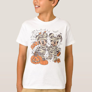 Camiseta Amigos Divertidos Ratón Halloween Boo Momia Minnie