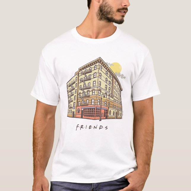 Camiseta AMIGOS™ | Edificio de apartamentos de Mónica (Anverso)
