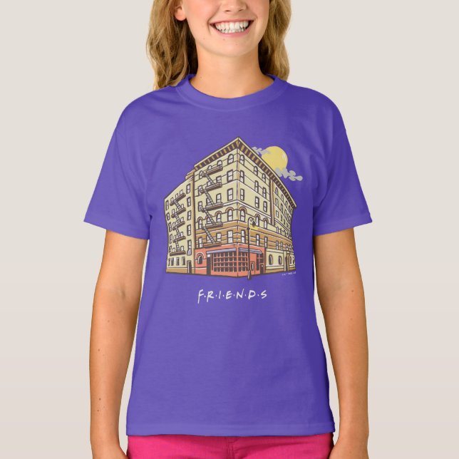 Camiseta AMIGOS™ | Edificio de apartamentos de Mónica 2 (Anverso)