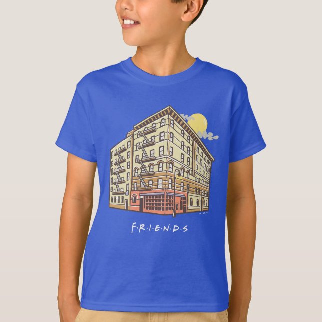 Camiseta AMIGOS™ | Edificio de apartamentos de Mónica 2 (Anverso)