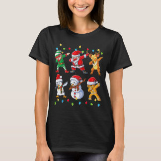Camiseta Amigos Elfos de Santa Dabbing Navidad Chicos Chica