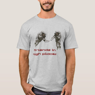 Camiseta amigos en altos lugares
