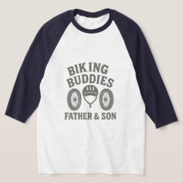 Camiseta Amigos en Bicicleta Aventura de Ciclismo Padre e H
