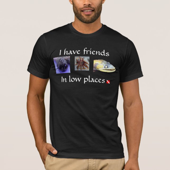 Camiseta Amigos en lugares bajos (Anverso)