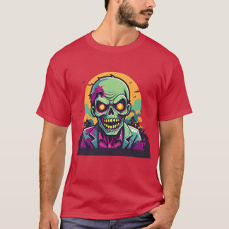 Camiseta amigos espeluznantes zombies