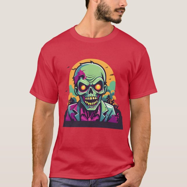 Camiseta amigos espeluznantes zombies (Anverso)