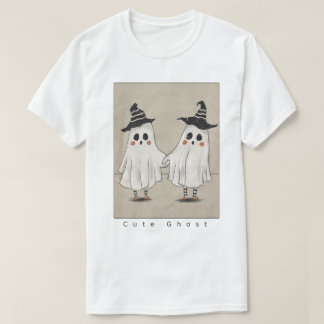 Camiseta Amigos Fantasmas Lindos Halloween | Fantasmas Kawa