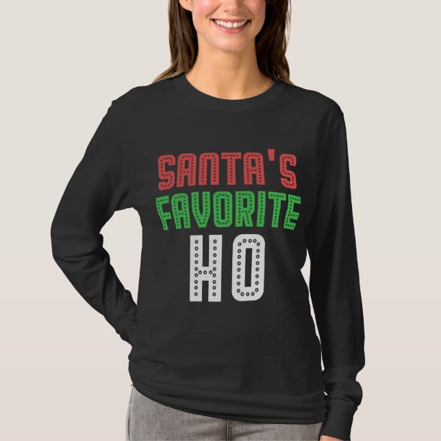 Camiseta Amigos Favoritos Ho Graciosa Navidad Rowdy Inaprop (Anverso)