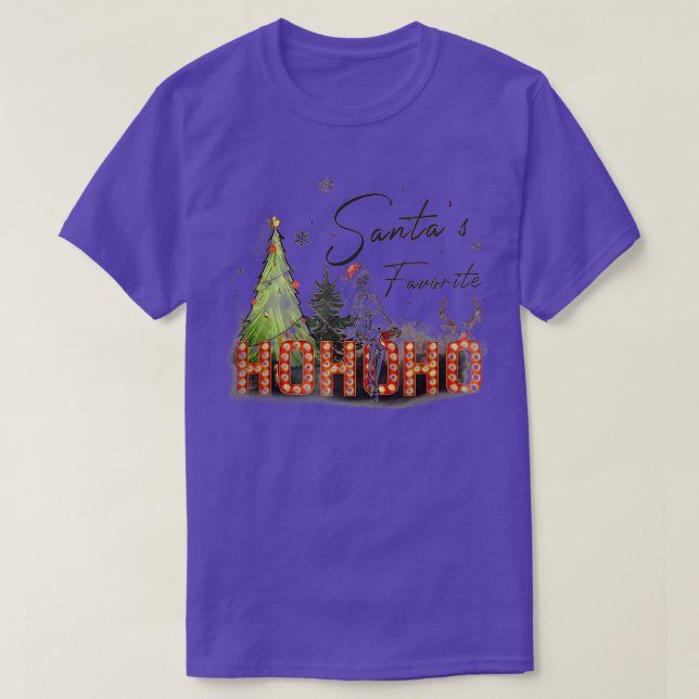 Camiseta Amigos Favoritos Ho Ho Ho Ho Ho Ho Árbol de Navida (Diseño del anverso)