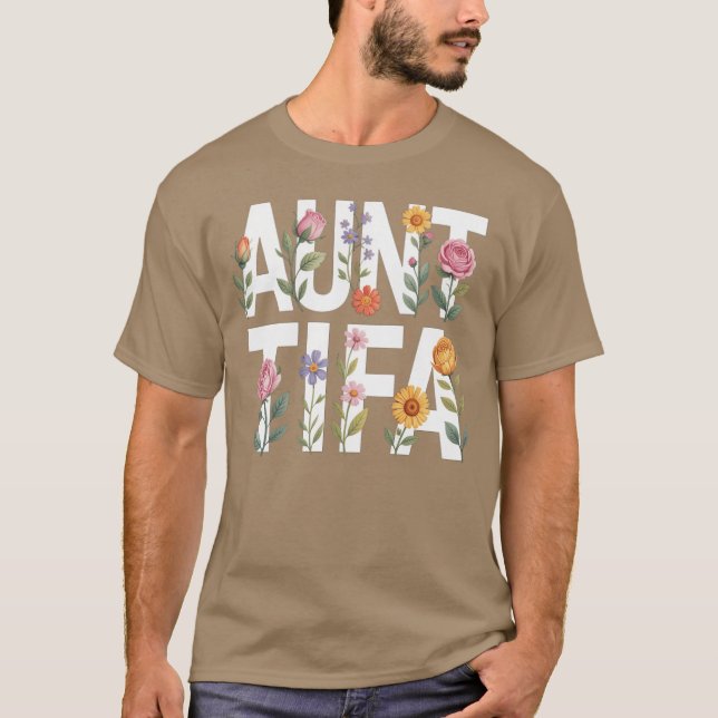 Camiseta Amigos Florales Auntifa (Anverso)
