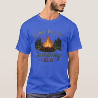Camiseta Amigos Fogatas Diversión Camping Aventura chico