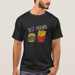 Camiseta Amigos Fries Cheeseburger Hamburger Hamburguesa Rá