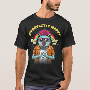 Camiseta Amigos gatos gatos puramente felices gatitos Gatit