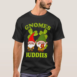 Camiseta Amigos Gnomo Diversión Jardín Caprichoso