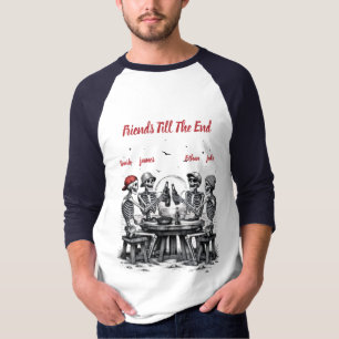 Camiseta Amigos Hasta El Final Esqueleto Fiesta