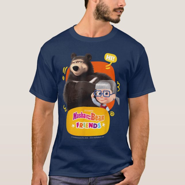 Camiseta Amigos Hola divertido (Anverso)