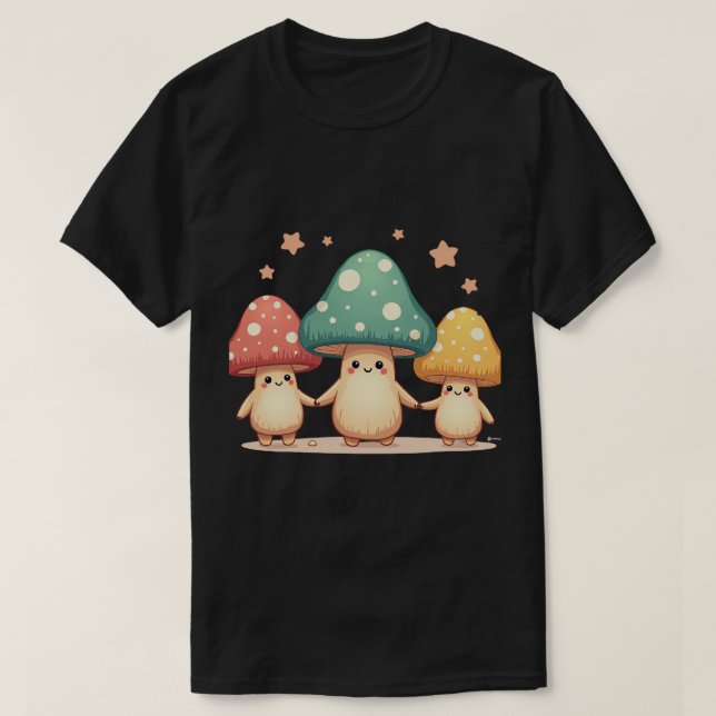 Camiseta Amigos Hongos (Diseño del anverso)